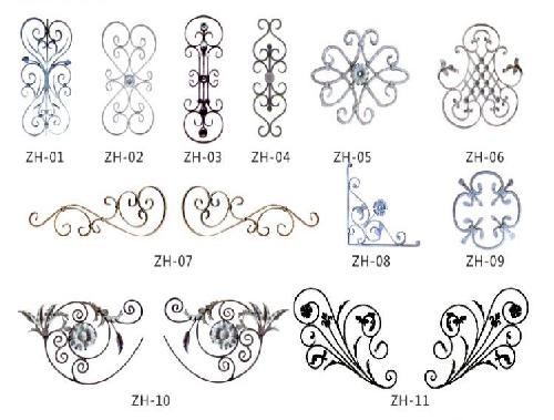 洛陽鐵藝-護(hù)欄花件